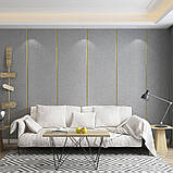 Лляні теплі шпалери на самоклейці 2800х650х2мм (D) SW-00001494, фото 6