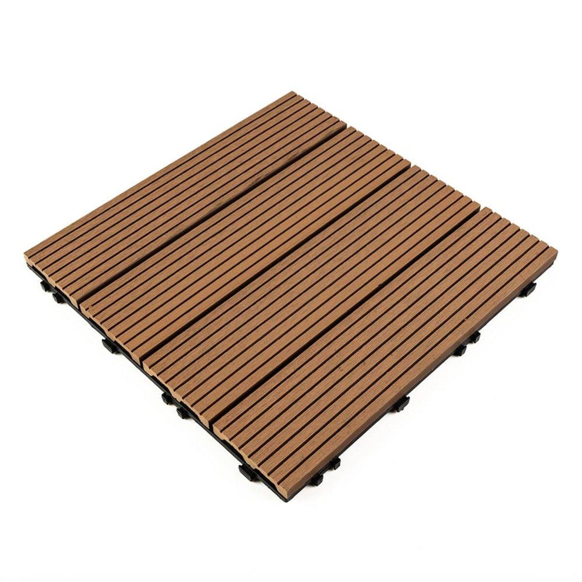 Композитна плитка WPC 30х30х2см Натуральне дерево (D) SW-00001711, фото 1