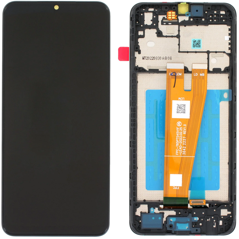 Дисплей Samsung SM-A045 Galaxy A04 (2022) у зборі із сенсором і рамкою black service orig