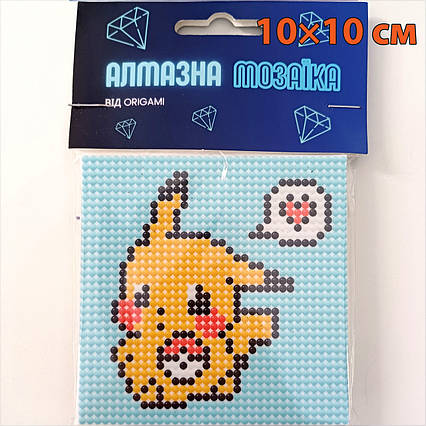 Алмазна мозаїка аніме Покемон Пікачу (10*10) / Pokemon Pikachu
