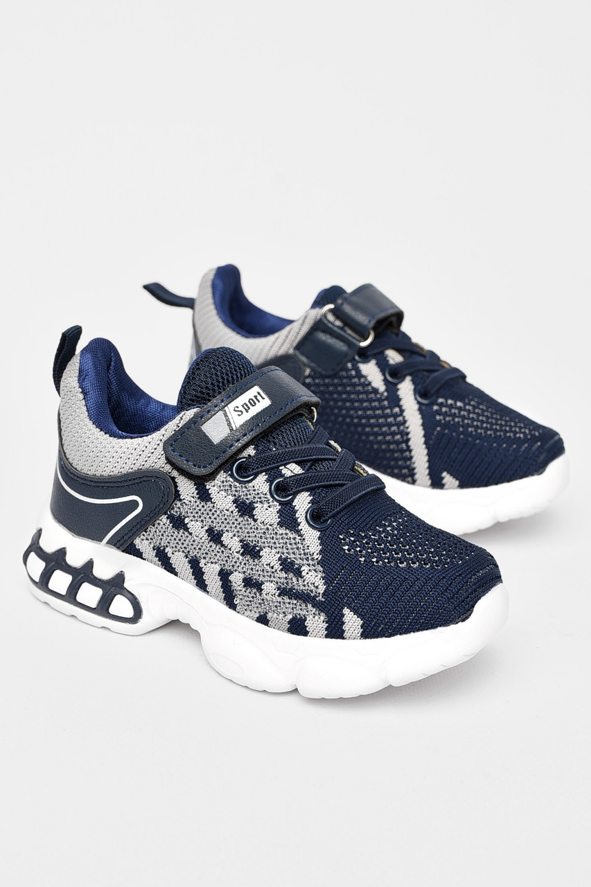 Кросівки дитячі темно-синього кольору текстиль р.29 197425T Безкоштовна доставка, фото 1