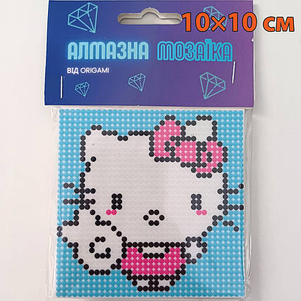 Алмазна мозаїка Хэллоу Китти (10*10) / Hello Kitty