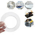 Бордюрна стрічка для ванної 3 м (3 см) водовідштовхувальна стрічка ізолятор — Прозора водонепроникна стрічка, фото 2