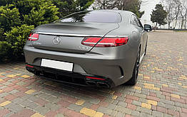 Задній дифузор з насадками Cixtai для Mercedes S-class C217 Coupe ABS-пластик