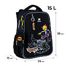 Рюкзак шкільний каркасний Kite Education Hot Wheels Skate HW25-531M, фото 3