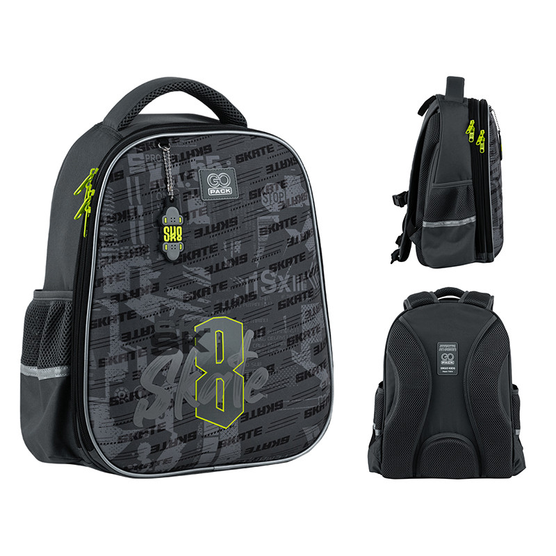 Рюкзак шкільний напівкаркасний GoPack GO25-165M-8 Education Skate