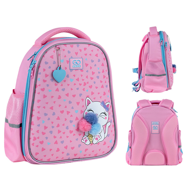 Рюкзак шкільний напівкаркасний GoPack GO25-165S-2 Education Fluffy Kitten
