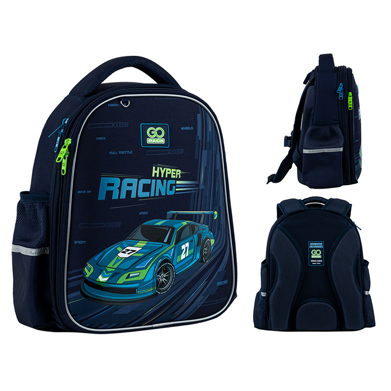 Рюкзак шкільний напівкаркасний GoPack GO25-165S-4Education Speedway