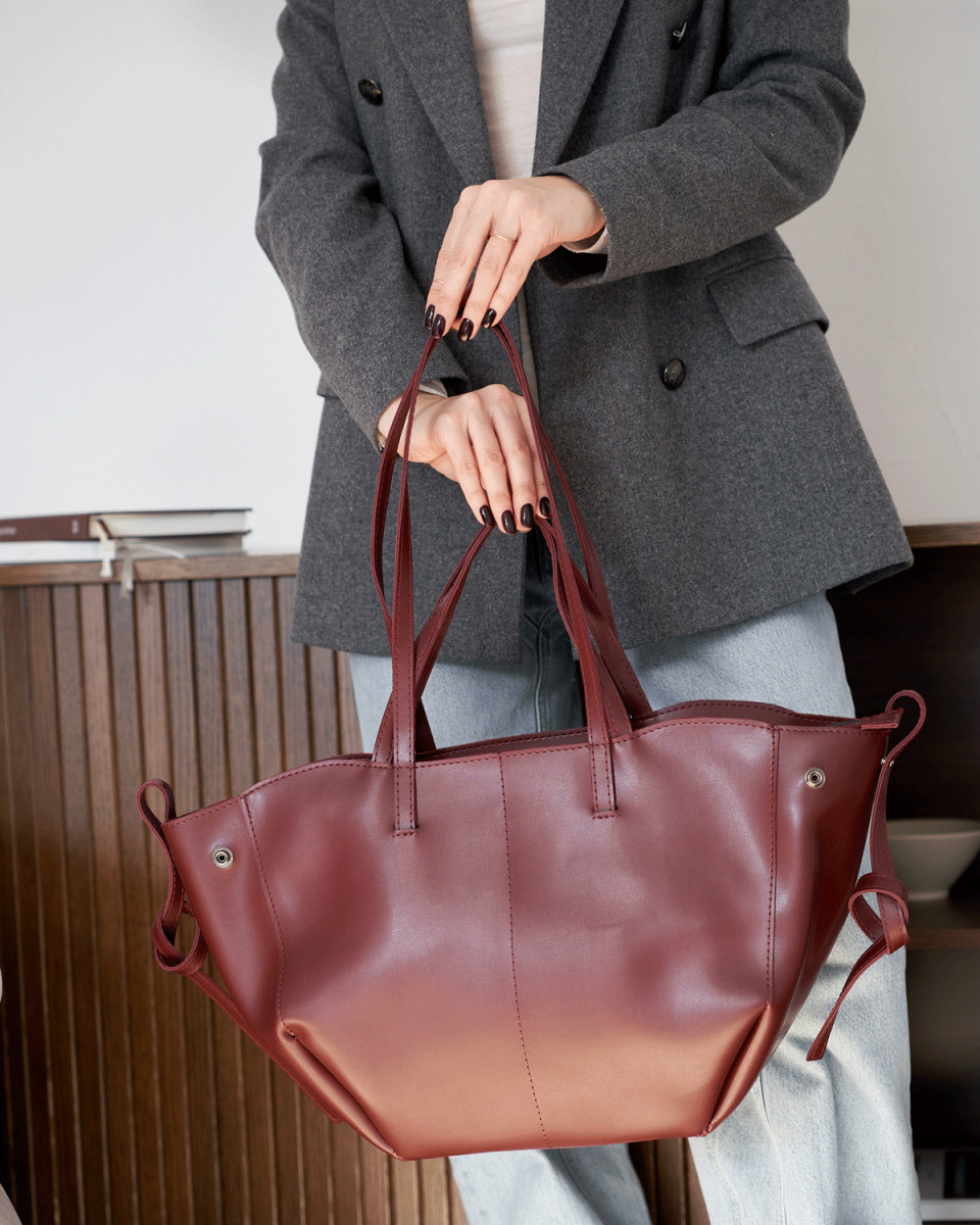 Жіноча сумка «Лаура» бордова 5012717