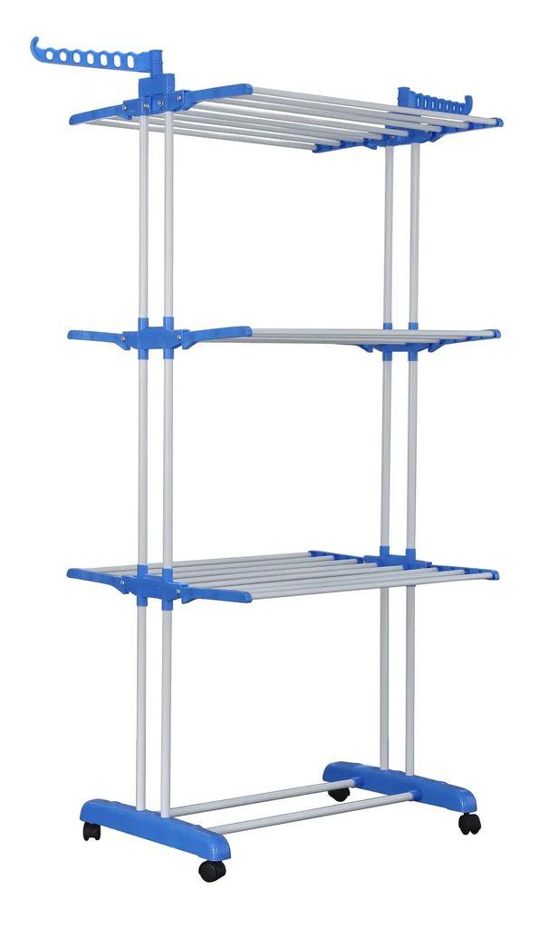 Сушарка для білизни підлогова TW116 24.5 м білий з блакитним, фото 1