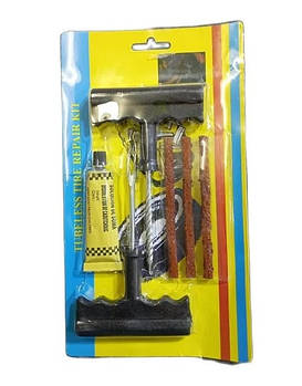 Набір для ремонту проколів безкамерних шин. Ремкомплект Tubeless tire repair kit 6pcs Лучшая цена