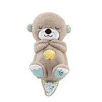 М`яка дихаюча іграшка для сну Видра 32х18см коричнева (M-9680BR)