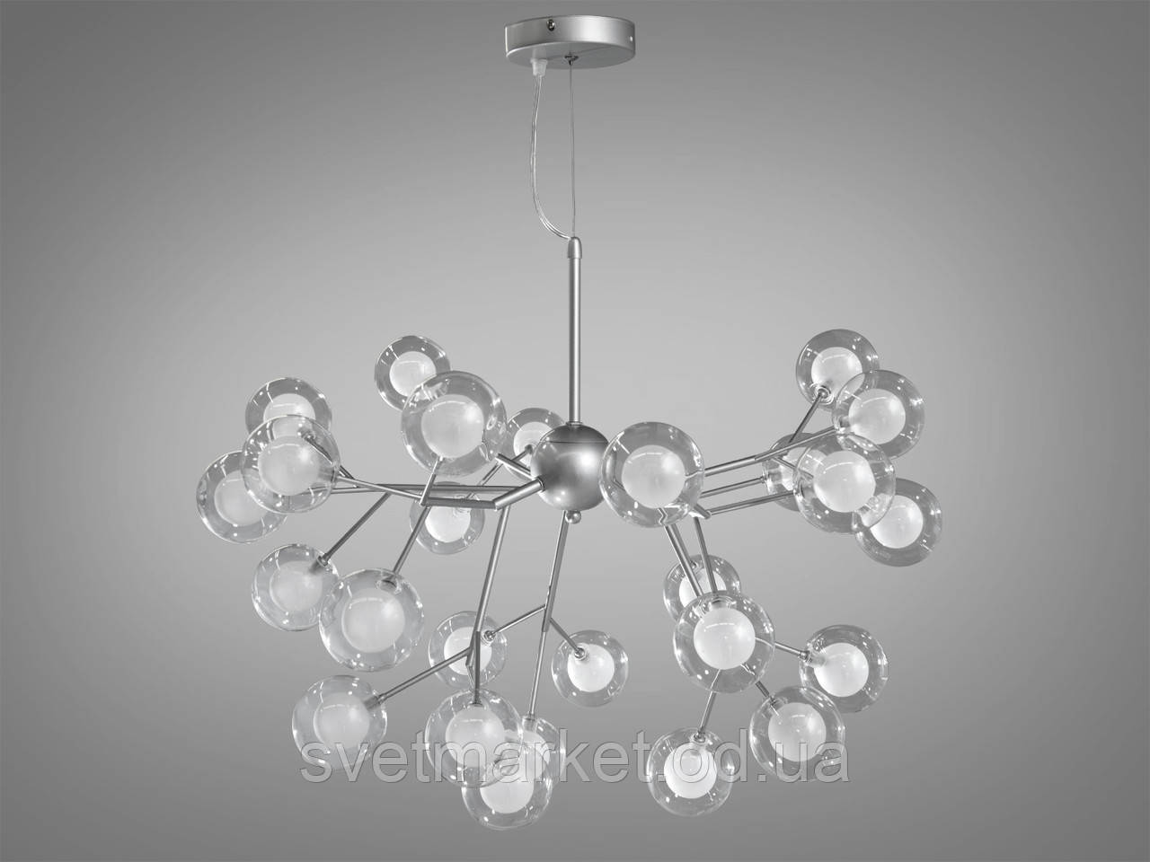 Сучасна красива люстра 887-27B SL, фото 1