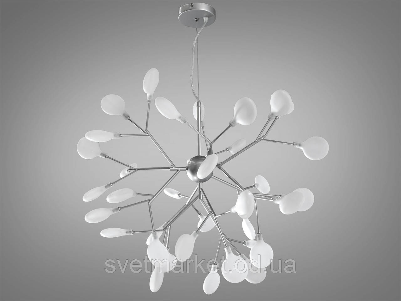 Яскрава люстра з матовими пелюстками 887-36A SL, фото 1