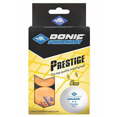 Кулі для настільного тенісу 6шт Donic Prestige 2*