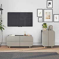 Сучасна маленька модульна стінка під телевізор з комодом на ніжках у вітальню 192 см Руна Київський Стандарт