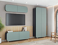 Сучасна модульна стінка під телевізор модерн з шафою на ніжках вітальню зал Руна Київський Стандарт