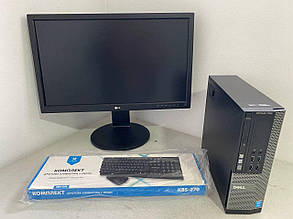 Б/в ПК+Монітор Dell OptiPlex 7020 SFF| i5-4590| 8GB RAM| 240GB SSD| Radeon R5 240 1GB+Б-клас LG 23MB35PY-B 23" 1920x1080, фото 1
