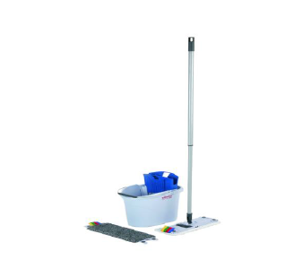 Набір для професійного прибирання відро з віджимом швабра UltraSpeed Mini Starter Kit інвентар для HoReCa, фото 1