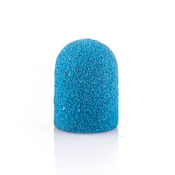 Наждаковий ковпачок для манікюру синій 160 грит, 10 мм