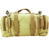 Сумка тактична нессесер, косметичка поясна плечова PK 0111 Milcraft YAKEDA колір Хакі Tan, фото 2