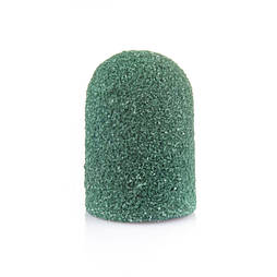 Наждаковий ковпачок для манікюру зелений 80 грит, 16 мм