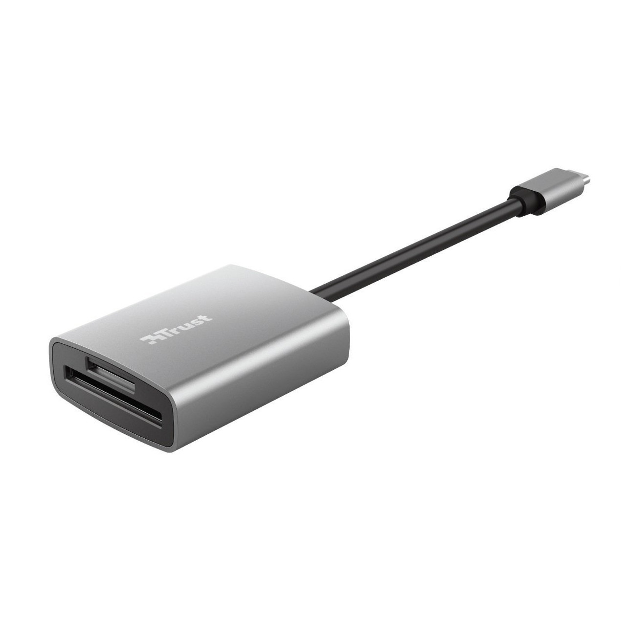 Кардридер sd/microSD Trust DALYX 24136 FAST USB-C ALUMINIUM