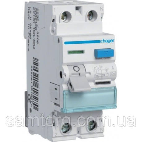 ПЗВ (діфреле) Hager CGA240D 40 500 мА 2 полюси тип А