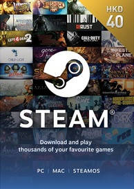STEAM WALLET 40 HKD ($5 USD) Регіон Україна, фото 1
