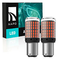 Комплект світлодіодних ламп NAPO LED 1157-3014-144smd P21/5W 1157 BAU15S колір світіння червоний 2 шт