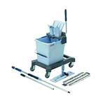 Набір для професійного прибирання, швабра відро на платформі з віджимом УльтраСпід Про інвентар для HoReCa, фото 2