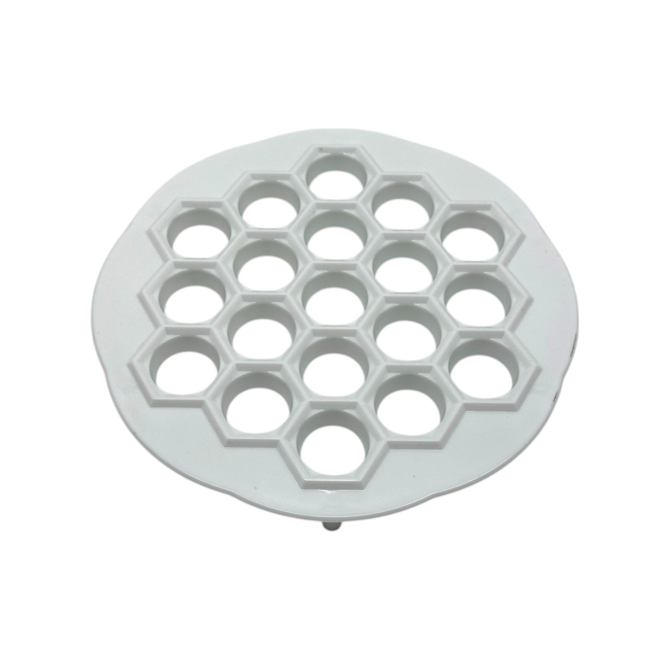 Пельменниця пластикова ручна Форма для виготовлення маленьких пельменів D 20,5 cm D отвори 2,5 cm