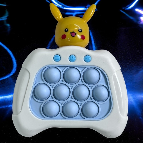 Іграшка антистрес Pop it PRO Pikachu Pokemon Біла, фото 1