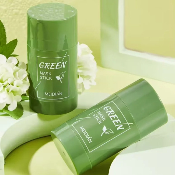 Маска очищувальна для обличчя з глиною і зеленим чаєм Nicor ​​Green Mask Stick Maseczka Do Twarzy Зелена, фото 1