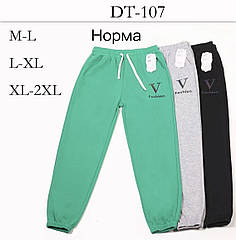 Штани жіночі спортивні трикотаж Туреччина M-2XL мікс кольору (6 шт.)