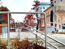 Перила без ригелів з нержавіючої сталі для готелів, хостелів і турбаз