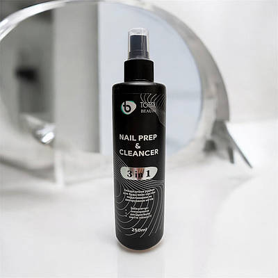 Манікюрна рідина підготовка для нігтів Total Beauty (3в1) Nail Prep 250 ml флакон спрей аромат дині