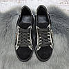 Кросівки жіночі Мрія чорні замшеві на шнурках демісезонні 4743, фото 9