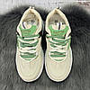 Кросівки жіночі Gipanis молочні з оливковим еко-шкіра 4752, фото 8