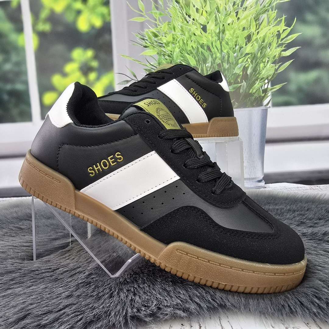 Кросівки жіночі Navigator чорні з білим еко-шкіра 4754