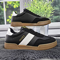 Кросівки жіночі Navigator чорні з білим еко-шкіра 4754, фото 2