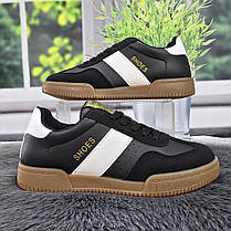 Кросівки жіночі Navigator чорні з білим еко-шкіра 4754, фото 3