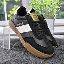 Кросівки жіночі Navigator чорні з білим еко-шкіра 4754, фото 4