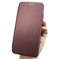 Чехол-книжка для Xiaomi Redmi Note 7 бордовая