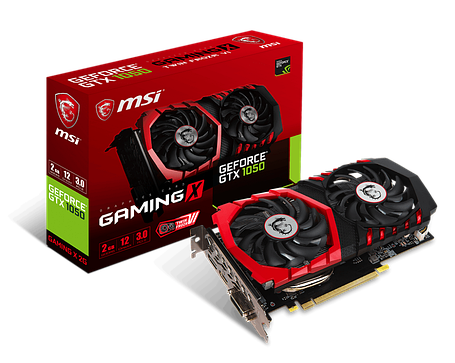 Відеокарта GeForce GTX 1050 2GB MSI Gaming X (GTX 1050 GAMING X 2G) Б/В, фото 1