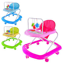 2458 ВW Ходунки з брязкальцями, 3 кольори 65*52*57 см