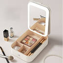Дорожній органайзер для косметики з LED дзеркалом, фото 3