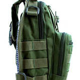 Сумка тактична слінг, плечовий поясний колір Green EDC PK098 Milcraft, фото 6