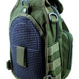 Сумка тактична слінг, плечовий поясний колір Green EDC PK098 Milcraft, фото 3