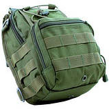 Сумка тактична слінг, плечовий поясний колір Green EDC PK098 Milcraft, фото 5